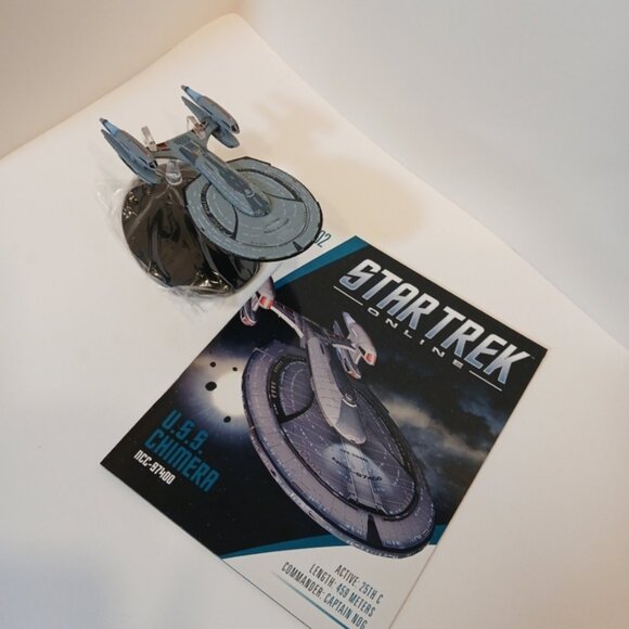 STAR TREK ONLINE COLLECTION: U.S.S. CHIMERA NCC-97400 - ISSUE 02-NEW IN BOX - Picture 12 of 12